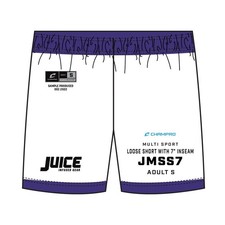 Champro Youth SJMSS7KIT SIZE KIT Juice Multi-Sport Loose Shorts With 7" Inseam