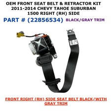 Oem Front Seat Belt Retractor Kit 2011-2014 Chevy Tahoe Suburban 1500 22856534 Oem Front Seat Belt Retractor Kit 2011-2014 Chevy Tahoe Suburban 1500 22856534