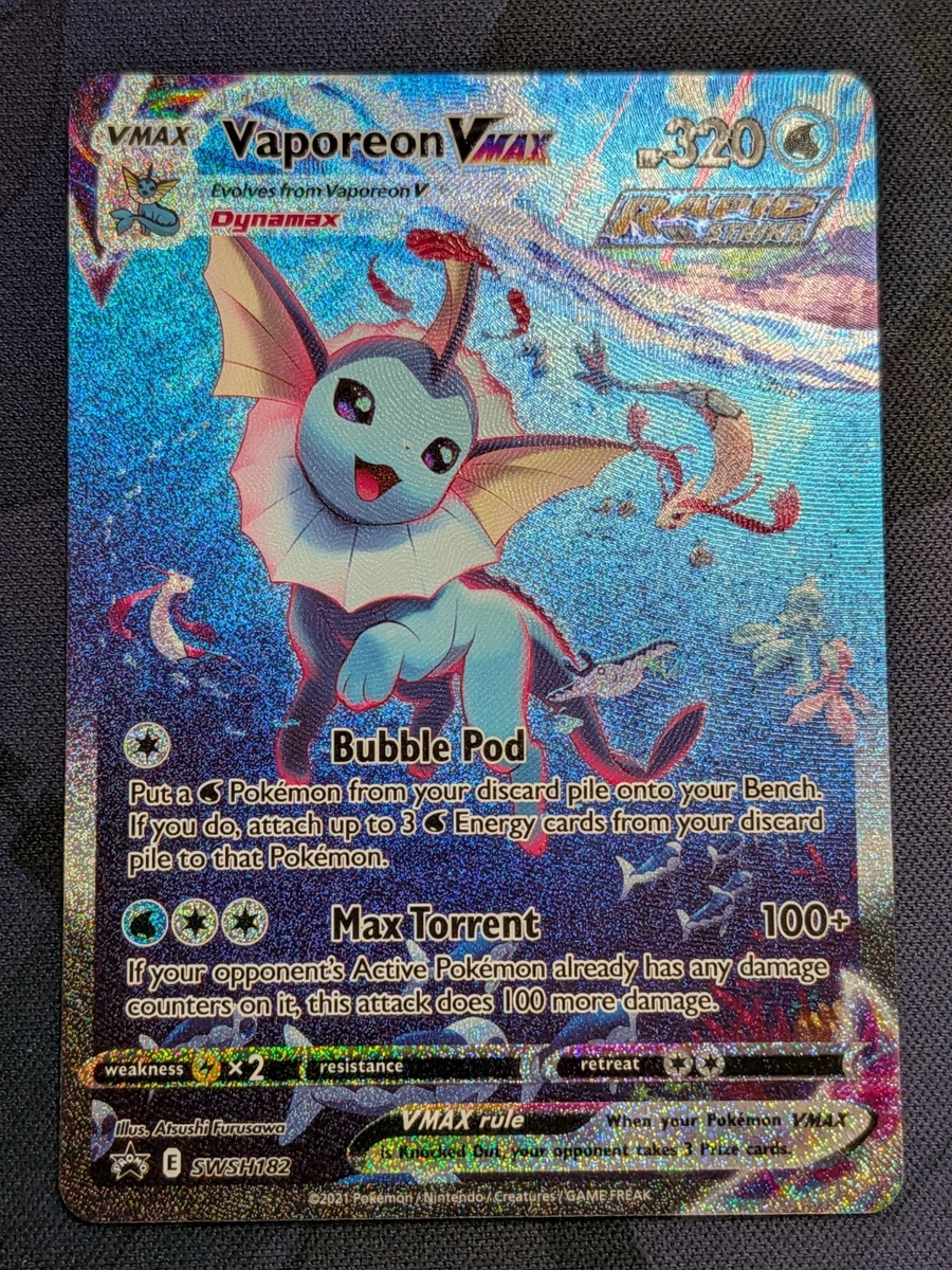 Vaporeon VMAX Pokémon TCG Cards for sale | eBay