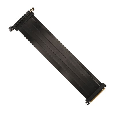 PCIE 4.0 X16 Riser Cable High Speed Flexible Shielding 90° Connector GPU Ext Fit