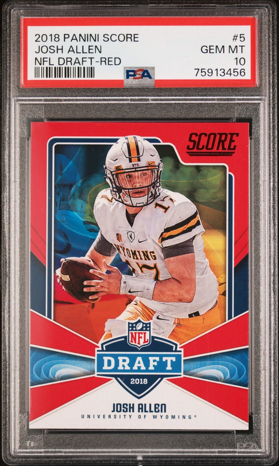 Josh Allen Panini Score NFL Draft #5 Red