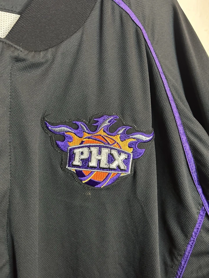 Chaqueta De Colección Phoenix Suns Campeón Equipo de Jugadores de la NBA Emitida Negra Calentamiento Para Hombres 54 Foto 3 de 4