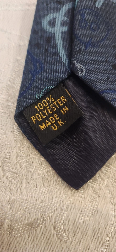 TOYE, KENNING, & SPENCER Royal Warrant Blue Cornelia James Polyester Tie - Image 2 of 4