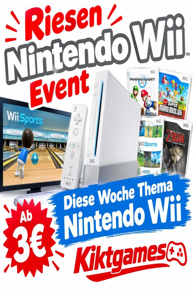 Alles Ab 3€ diese Woche Nintendo Wii !!