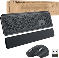 Logitech MX Keys Combo for Business  Gen 2, Full Size Wireless Keyboard Mouse n