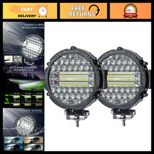 7 Round Led Off-road Lights 201w 10000lm Work Light Pods For Truck Atv Utv Rv 7 Round Led Off-road Lights 201w 10000lm Work Light Pods For Truck Atv Utv Rv
