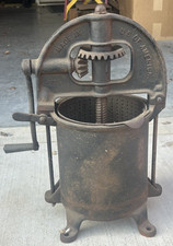 Antique Enterprise Mfg Co 2092 Cast Iron Sausage Stuffer Lard Press