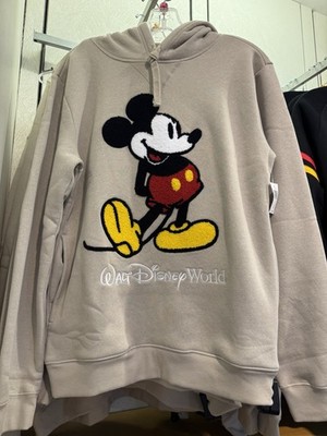 2026 Disney Mickey Mouse Walt Disney World Beige Sweatshirt Large Hoodie-BNWT