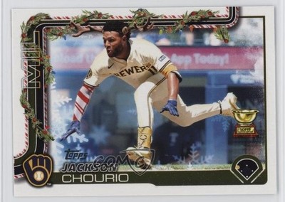 2025 Topps Holiday Variation SP Jackson Chourio #H182 0e8z