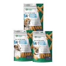 3 Bags Dr. Marty Better Life Chews - Dental Care Premium Dental Sticks 24-59lbs