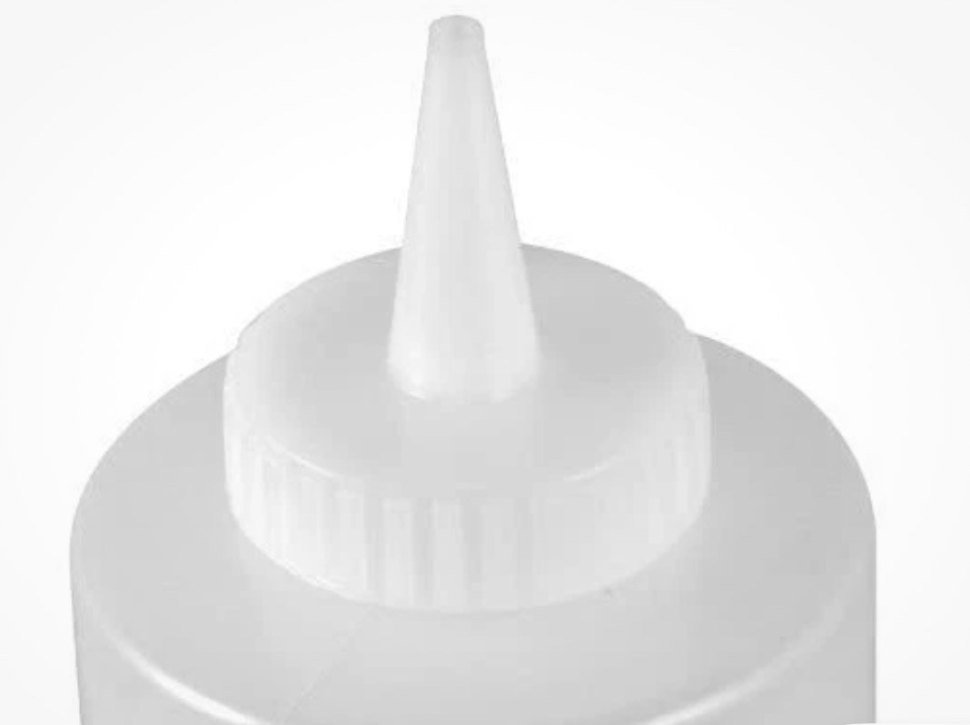  6 PK 12oz Clear Plastic Squeeze Bottle Condiment Dispenser Ketchup Mustard Mayo