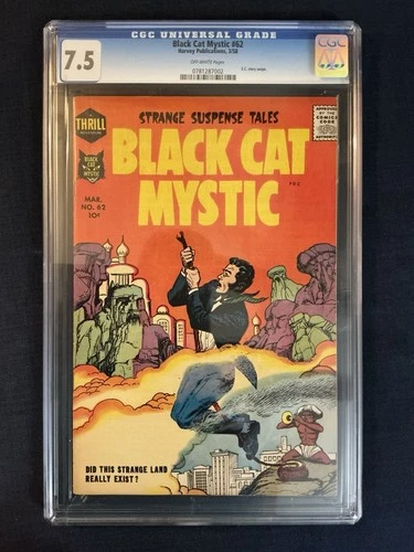 BLACK CAT MYSTIC #62 CGC Graded 7.5
