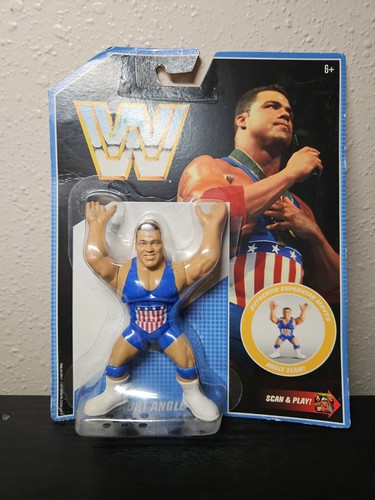 WWE MATTEL RETRO SERIES 7 KURT ANGLE WRESTLING FIG...