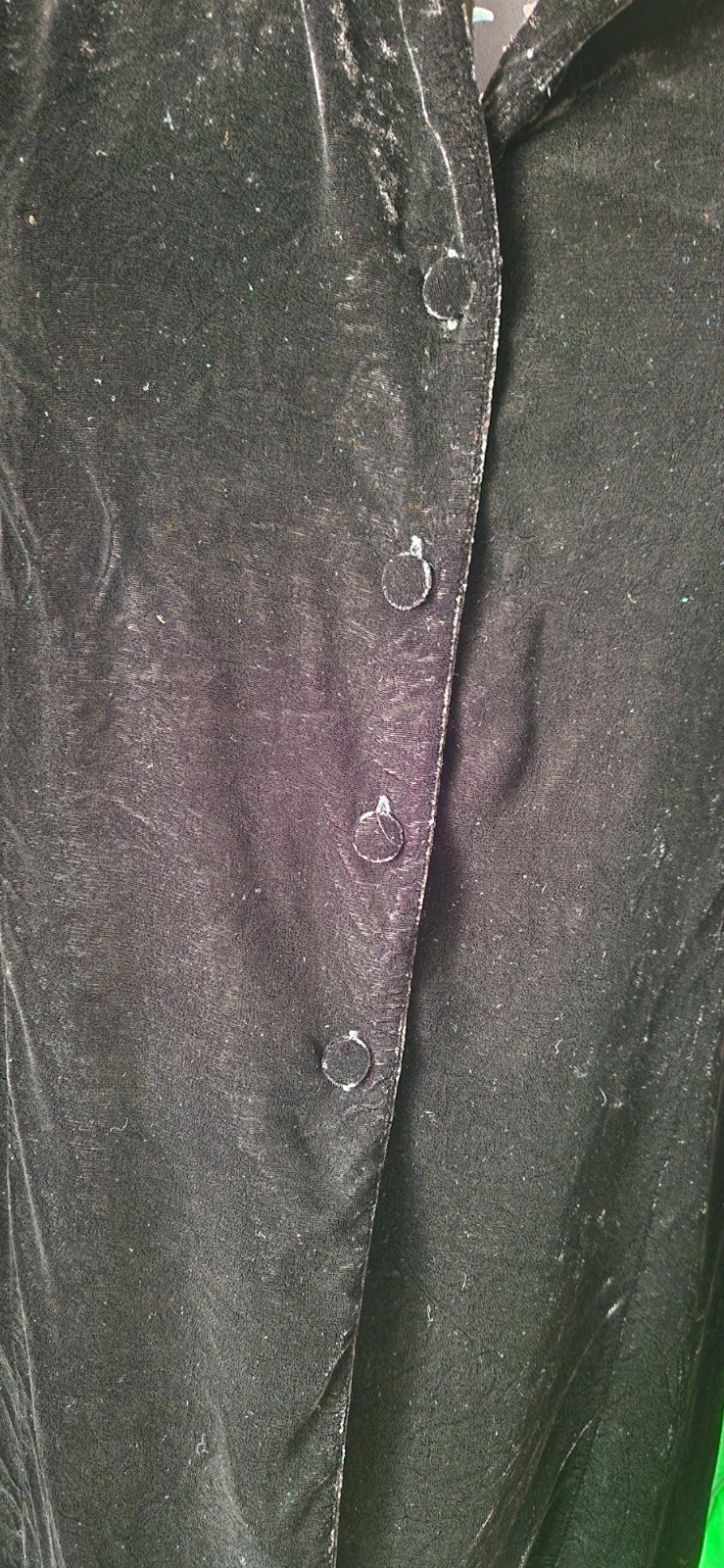 Vintage St Michael velvet long shirt size 12 VGC Silk blend image 2