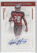 2016 Panini National Treasures Holo Silver 10/10 Vernon Hargreaves III Auto 1x9