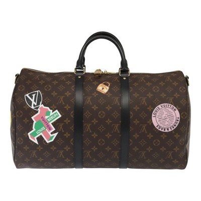 LOUIS VUITTON Monogram My LV Sticker Keepall Bandouliere 50 Bag LV