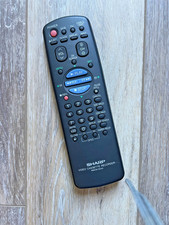   Genuine SHARP VCR RRMCG0119AJSA Black Remote Control Controller tested
