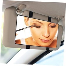 Car Sun Visor Mirror, Cosmetic Makeup Mirrors with Straps, HD Cars 1 PCS