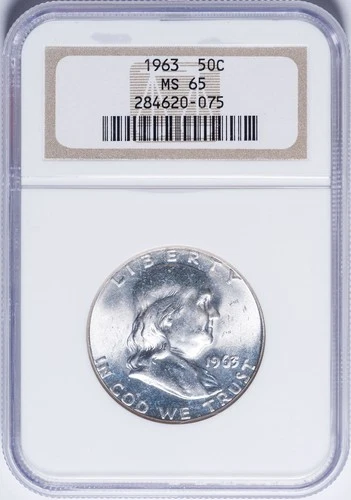 NGC MS-65 1963 Franklin Half Dollar
