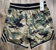 Adidas Mens Medium Crazy Lite 7" Inseam Grey Camo Basketball Shorts JP1211 NWT