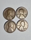 1921-S 1922-D 1923-S 1924-D Good to VF Lincoln Wheat Cents Penny Lot of 4