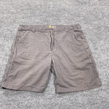 Carhartt Shorts Mens 42 Brown Bermuda Relaxed Fit Canvas Workwear