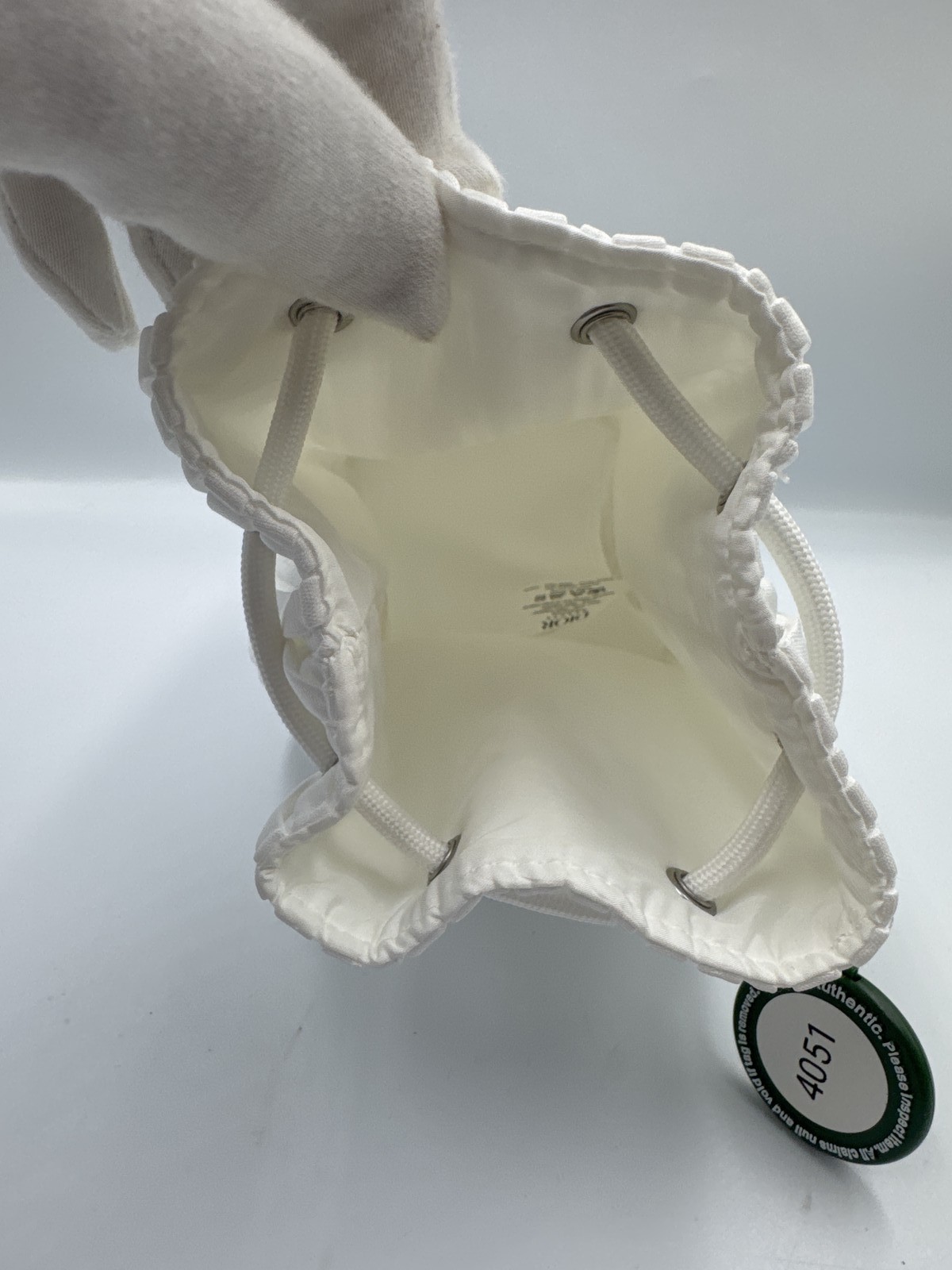 Christian Dior White Bucket Pouch - # image 3