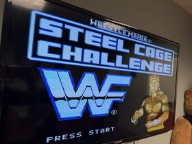 WWF WrestleMania Steel Cage Challenge Nintendo NES 1992 Cart Tested
