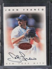 1996 Leaf Signature Series Bronze John Franco Auto Autograph 
