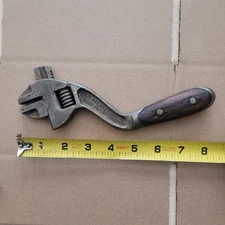 Antique H.D. SMITH & Co PERFECT HANDLE S WRENCH 8" Mechanic USA Shop Tool RARE