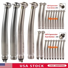 NSK Style Dental Fiber Optic High Speed Handpiece 2/4Holes Turbine Push Button