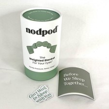NODPOD Mask Weighted Sleep Blanket For Eyes, DUSTY GREEN Scent Free NEW