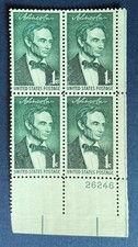 Scott #1113 - Plate Block, LR, MNH - Abraham Lincoln - From 1959
