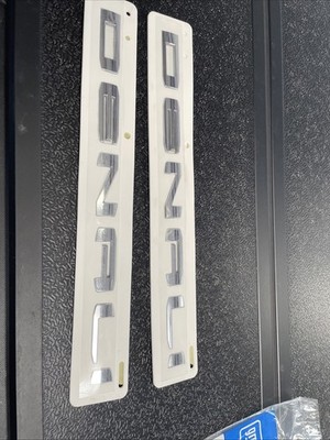 GM 23400376 DENALI Chrome Badges OEM Used Genuine GM sold as single 