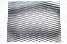 1/4" HOLES--16 GA.-(0598)-304 STAINLESS PERFORATED SHEET--- 10-3/4 " X 17-3/4"