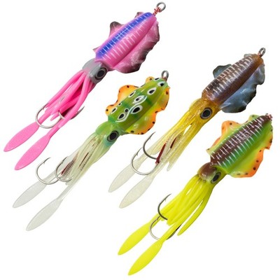 Flatter Squid Oktopus Tintenfisch Meeresköder Jig Pilker Kabura Meeresangeln