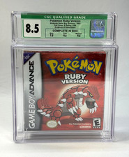 Pok mon: Ruby Version Game Boy Advance, 2003 CGC Qualified Grade 8.5 CIB Read