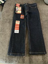 Wrangler Slim Straight Leg Five Star Boys Jeans Size 4 Regular Adjustable Waist