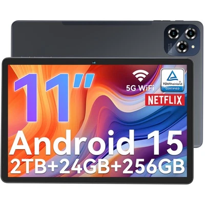 Tablet TABWEE 2025 W90 11 pulgadas Android 15 24GB+256GB(2TB TF) 8000mAh Widevine L1