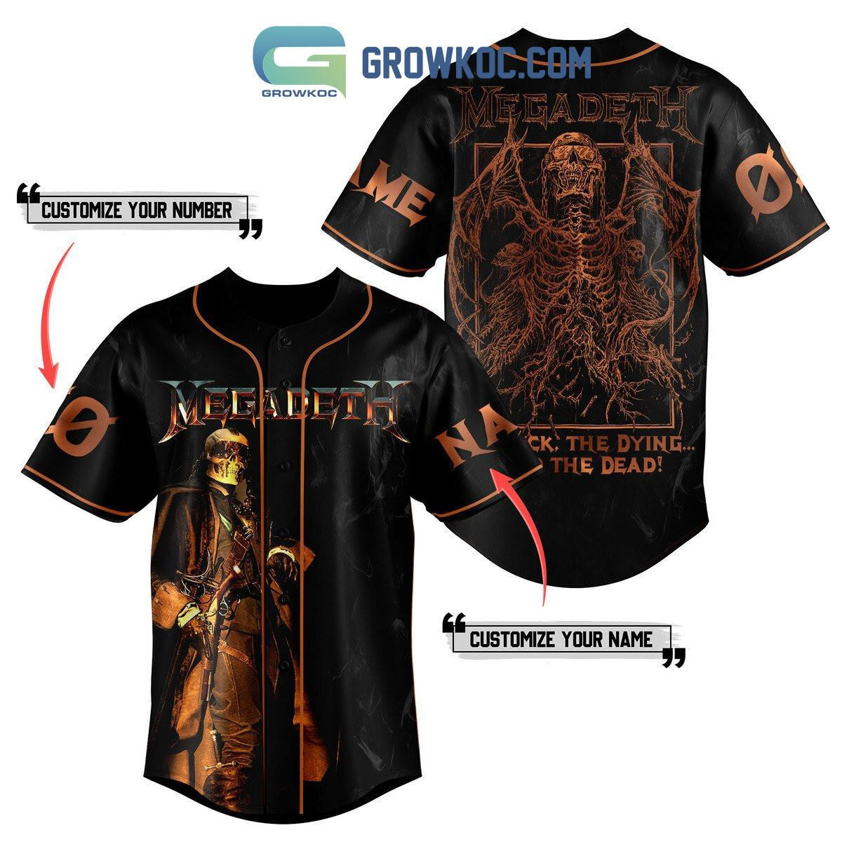 Megadeth Baseball Jersey -3D for fan, HOT gift 3d, Jersey hot