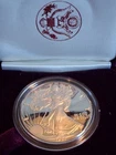 1987 S American Silver Eagle Proof, .9999, OGP and COA (GQ0002)