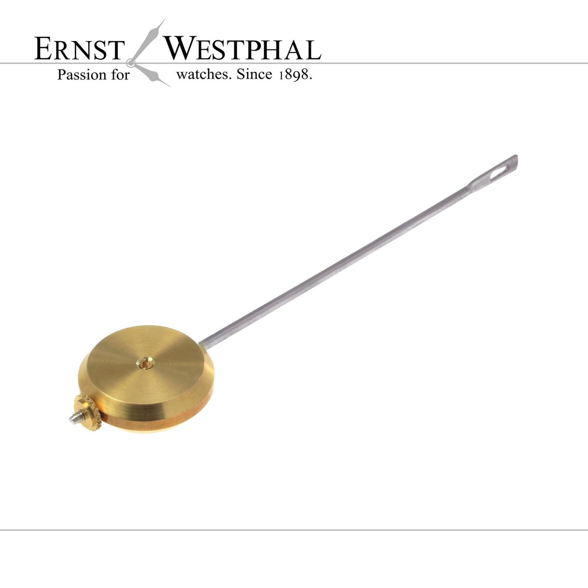 Péndulo para relojes de pie, pesa y varilla de latón macizo con