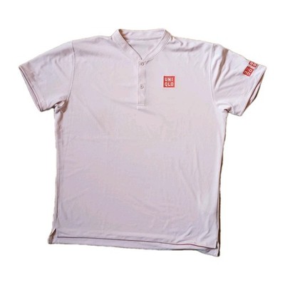 Uniqlo Roger Federer 2018 Shanghai Masters RF Tennis Polo Shirt pink XL