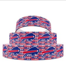 5/8 inch 1 yard Bills Football Grosgrain Ribbon Buffalo 1085969