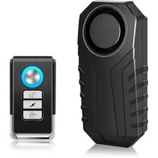 Bike Alarm Remote Motion Sensor System, Motorcycle Alarm with Remote, 110dB Loud