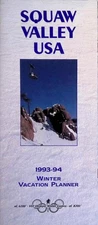 1993 94 Squaw Valley USA Winter Vacation Planner Brochure Ski Resort Tahoe