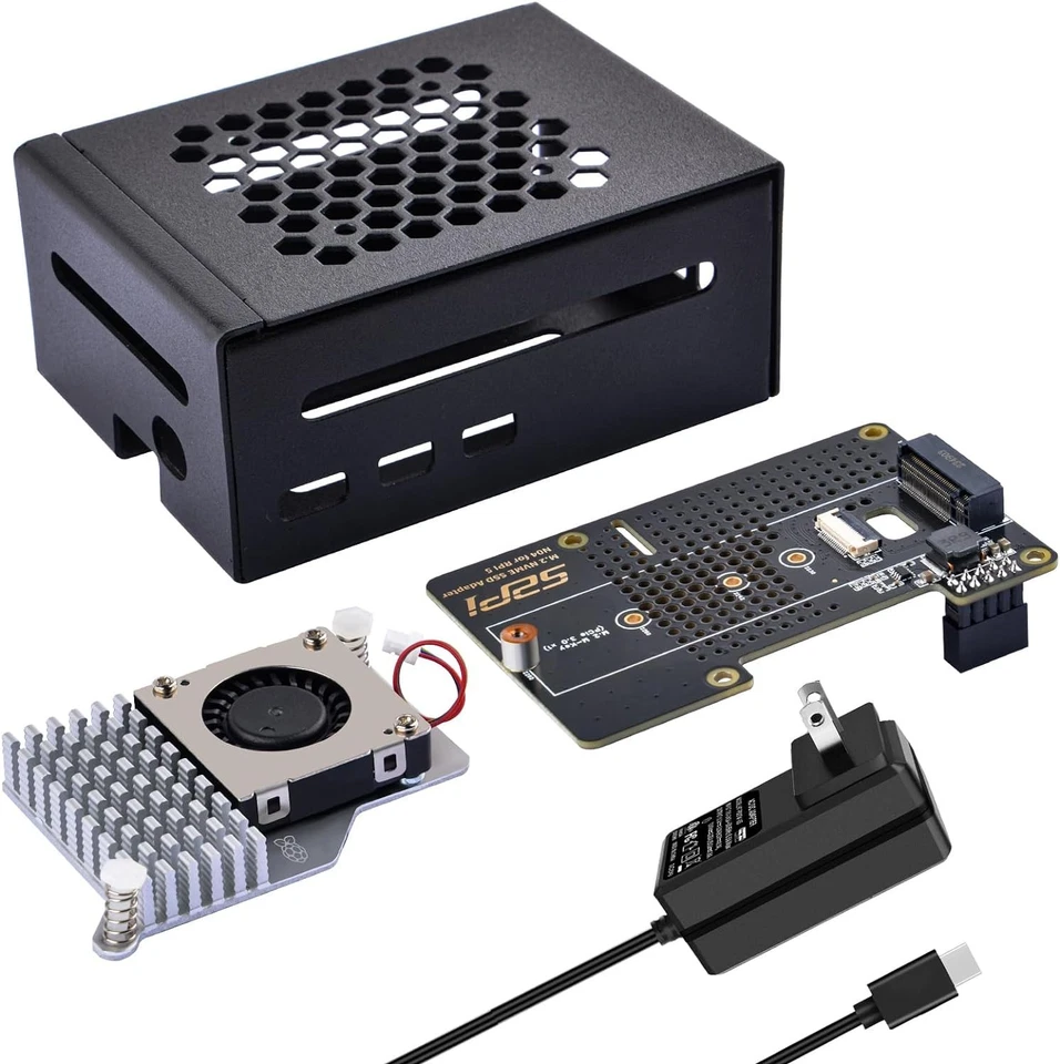 Versatile Metal Case with Active Cooling & M.2 NVMe Support for Raspberry Pi 5 - Image 3 of 4