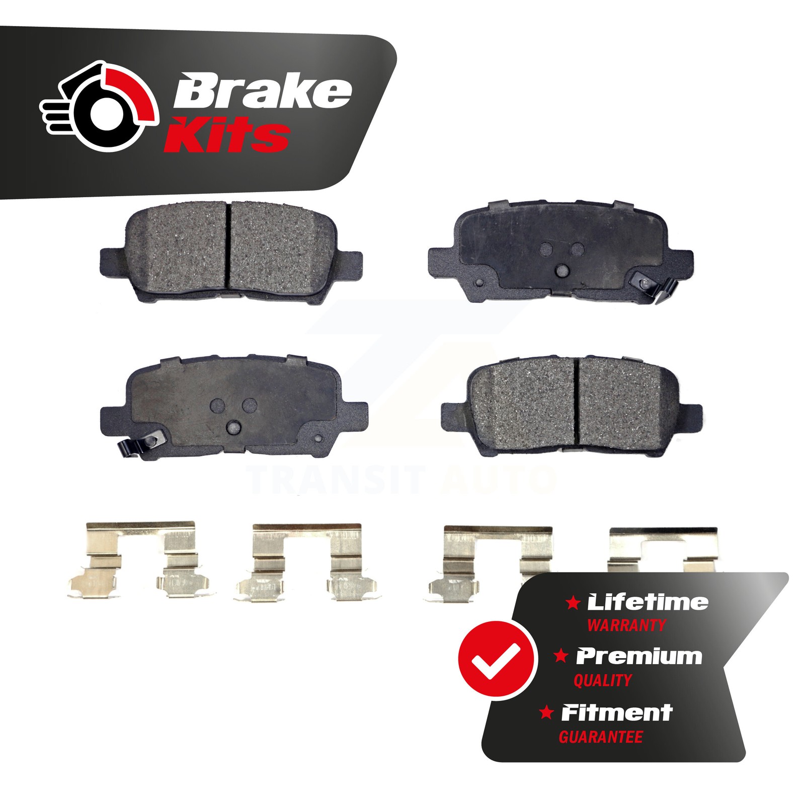 Rear Ceramic Brake Pads For 2010-2013 Chevrolet Impala 2005-2009 Buick LaCrosse