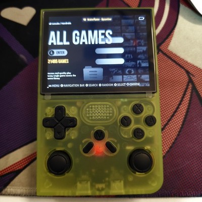R40 Retro Handheld Game Console with Storage   Open Source Game Console