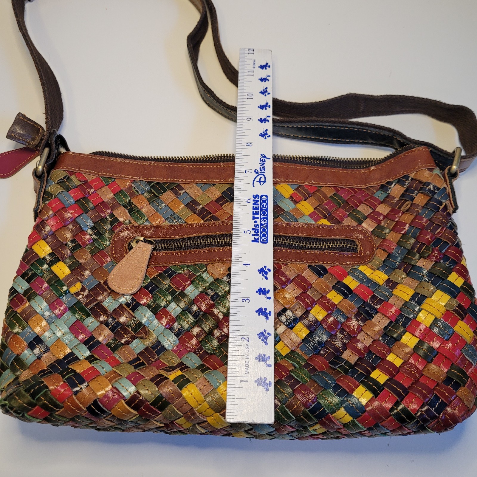 Ameri Leather Woven Shoulder Bag Stella Multicolo… - image 18